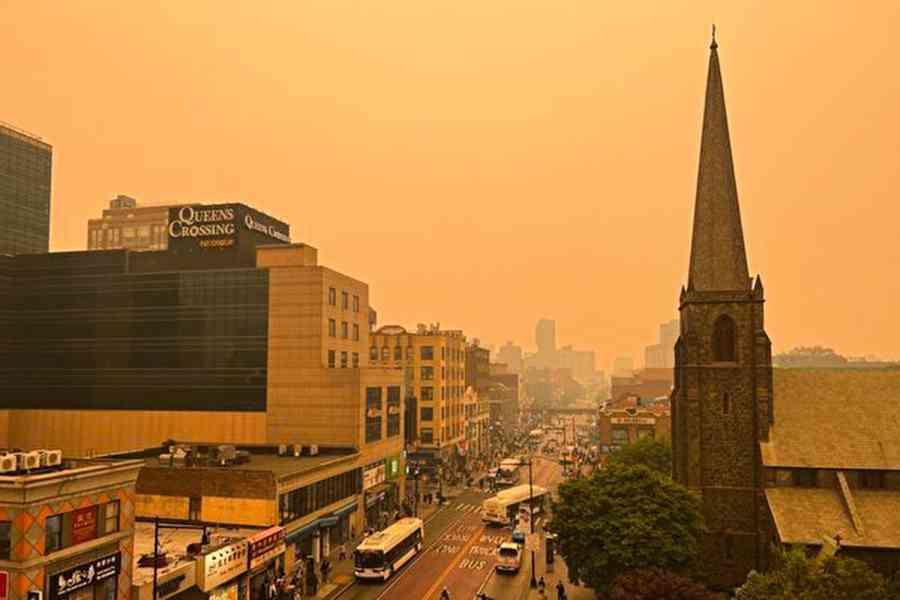 遭加拿大山火濃煙波及 紐約本周空氣質素史上最差