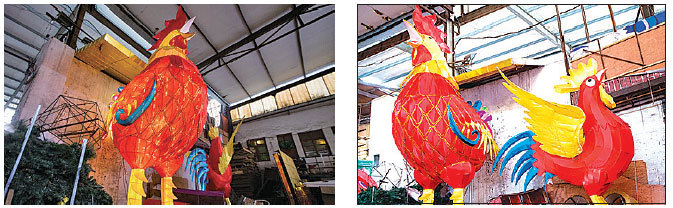 【圖片新聞】杭州工人趕製雞燈籠
