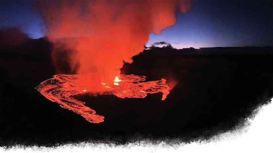 夏威夷火山再噴發 遊客賞壯觀奇景