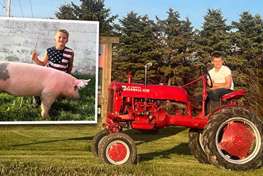 10歲童用全部積蓄買拖拉機 幫父母照料農場