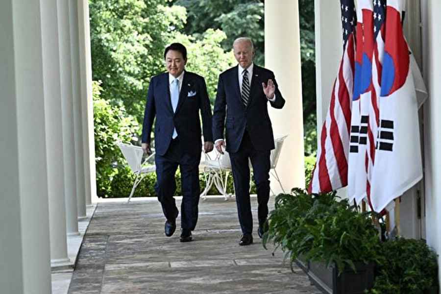 尹錫悅成首位登上 美戰略核潛艇的盟國總統