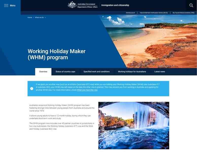 持BNO澳洲工作假期年齡上限增至35歲