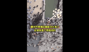 中共造假宣傳 河北霸州災民抗議