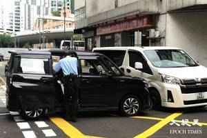 長沙灣私家車撞客貨車 貨Van司機輕傷