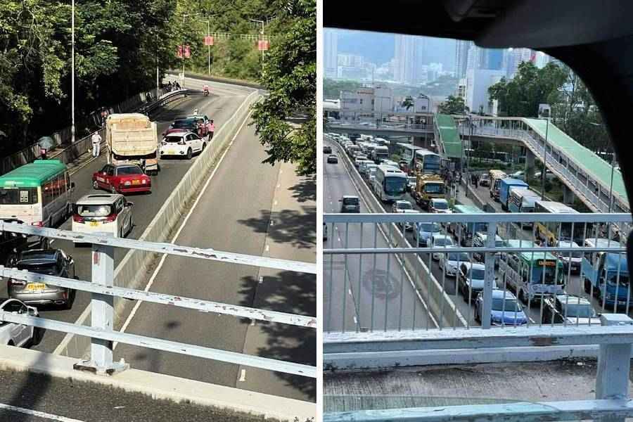 香港仔5車連環相撞 龍尾塞至隧道口
