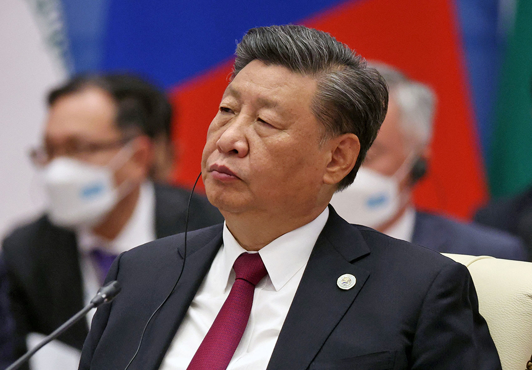 圖為2022年9月16日，中共領導人習近平在烏茲別克的上合組織會議上。（Sergei Bobylyov/SPUTNIK/AFP via Getty Images）