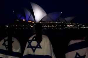 以巴衝突｜澳洲地標亮藍白燈聲援以色列