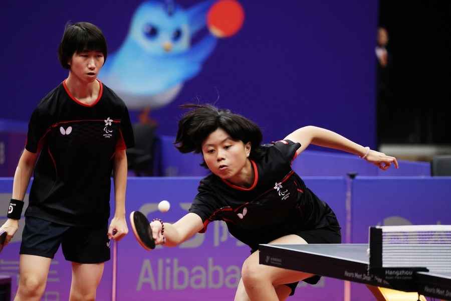 亞殘運｜港隊乒乓女雙WD22級奪得金牌