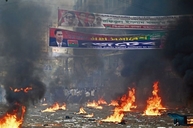 要求總理下台 孟加拉逾10萬人示威爆衝突