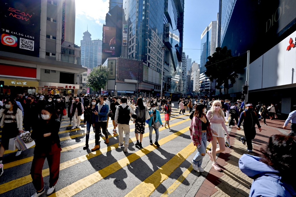 信貸資料服務機構環聯發布調查結果顯示，香港私人貸款市場相比去年出現復甦跡象。資料圖片。（Peter PARKS / AFP）