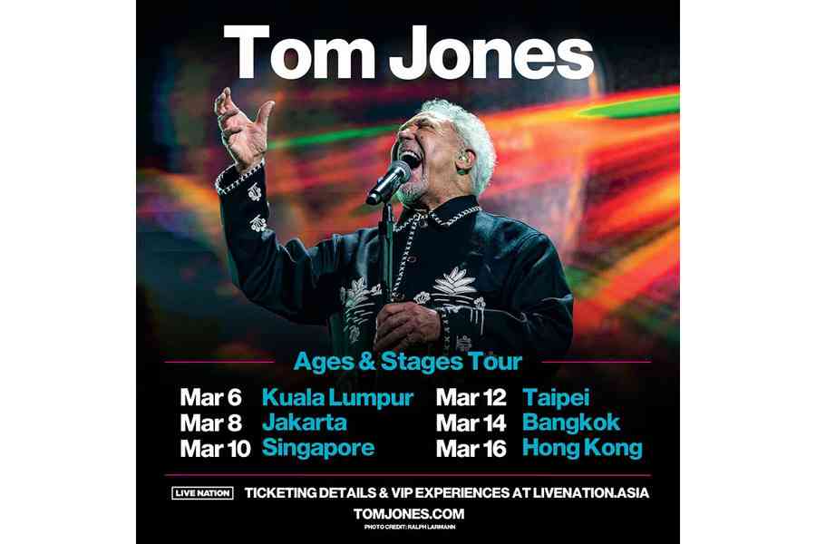 83歲Tom Jones明年3月來港開騷