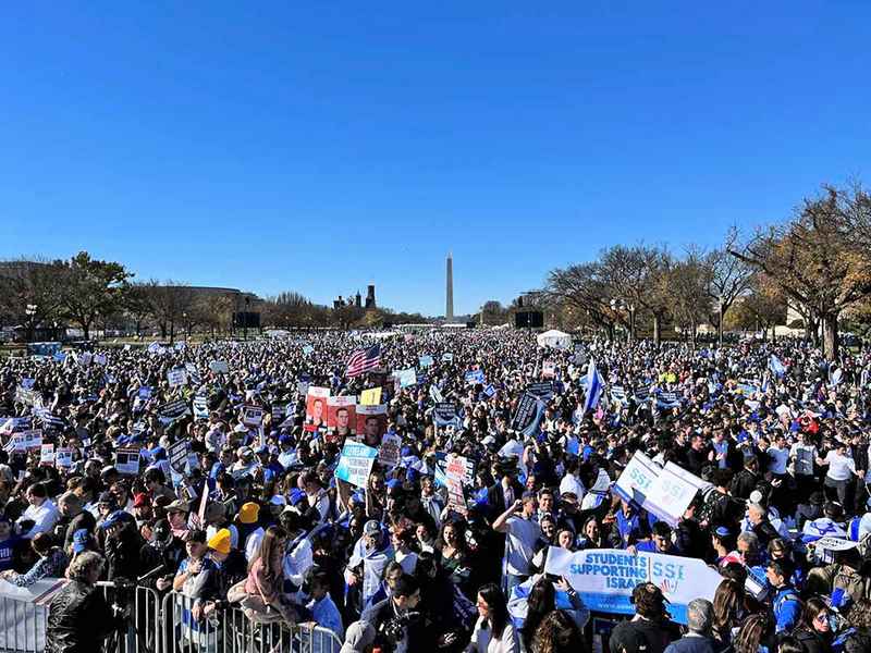 譴責反猶太 華盛頓集會二十萬人