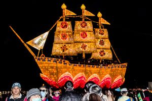 世界最大法船花燈耀光芒 在台灣燈會受矚目