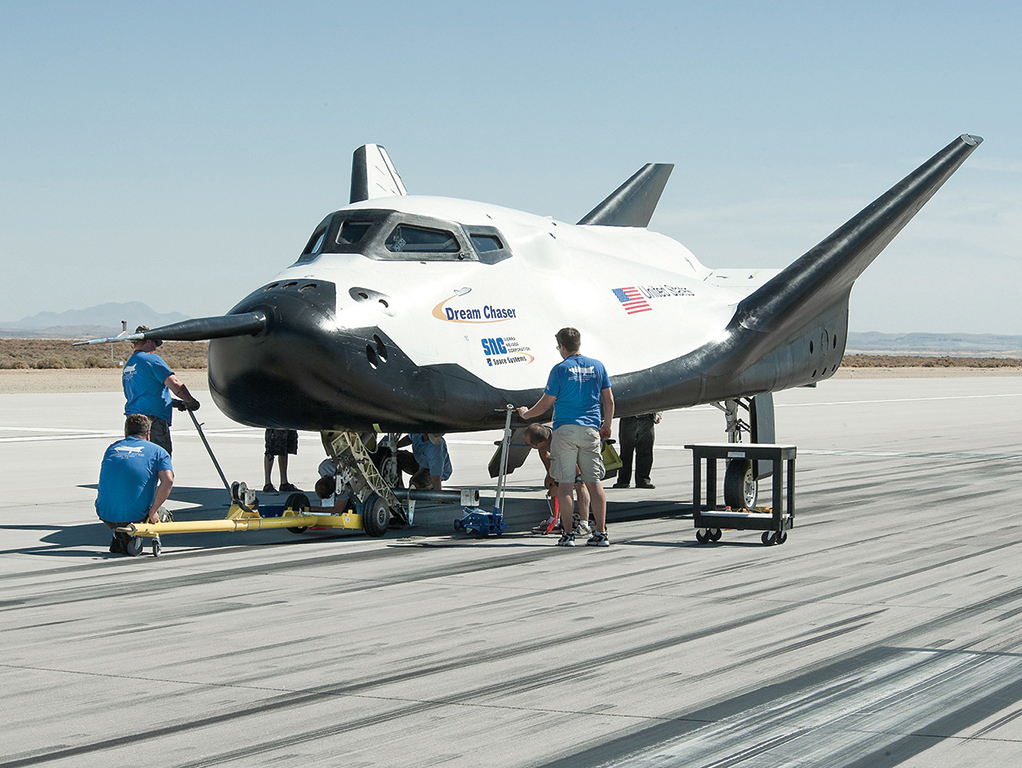 「逐夢者」太空飛機在進行測試。(NASA)
