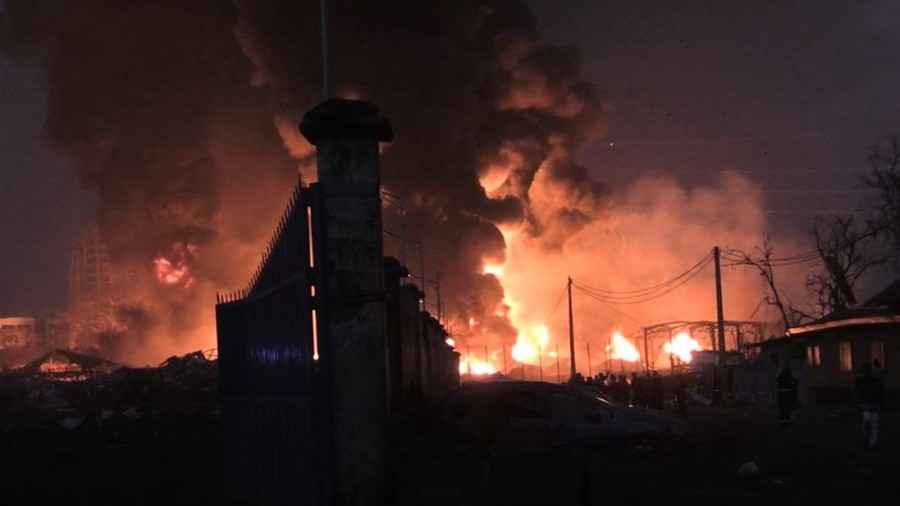 畿內亞油庫爆炸增逾200死傷 民眾上街頭抗議斷油