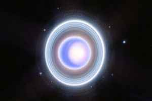NASA公布天王星新照 光環與衛星清晰亮麗