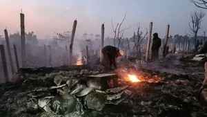 孟加拉難民營凌晨大火近7000羅興亞人無家可歸