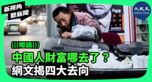 【新視角聽新聞】中國人財富哪去了? 網文揭四大去向