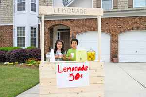 賣檸檬水 美國孩子首次創業體驗