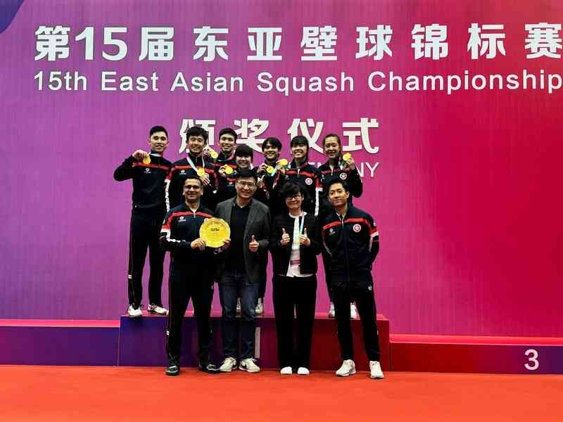 東亞壁球錦標賽 港隊勇締10連霸