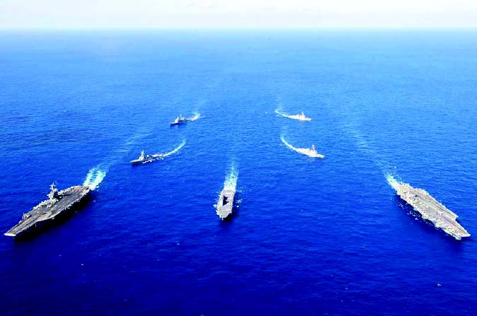 美日澳菲宣布舉行聯合海上行動