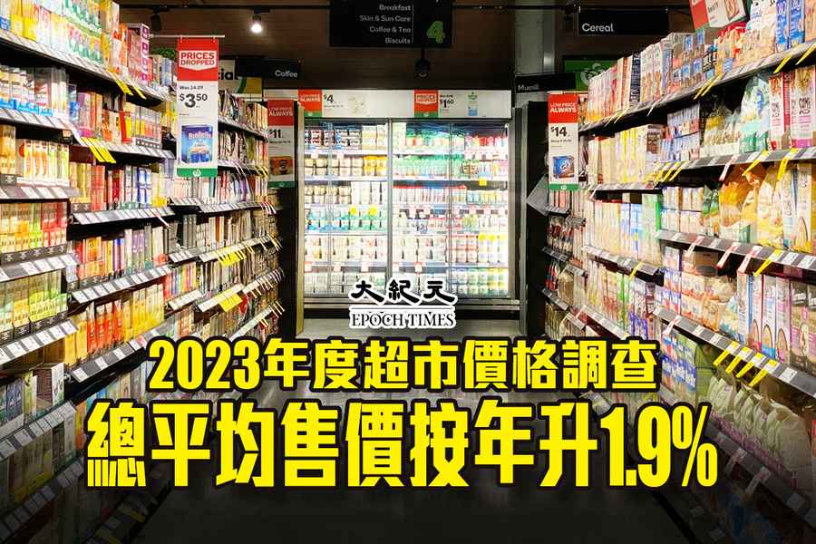 2023年度超市價格調查 總均價按年升1.9%