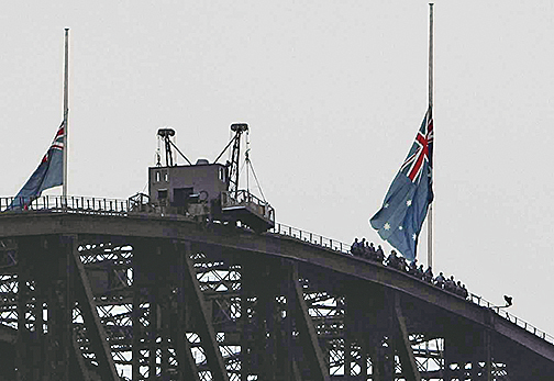 悉尼商場殺人案 全澳降半旗致哀