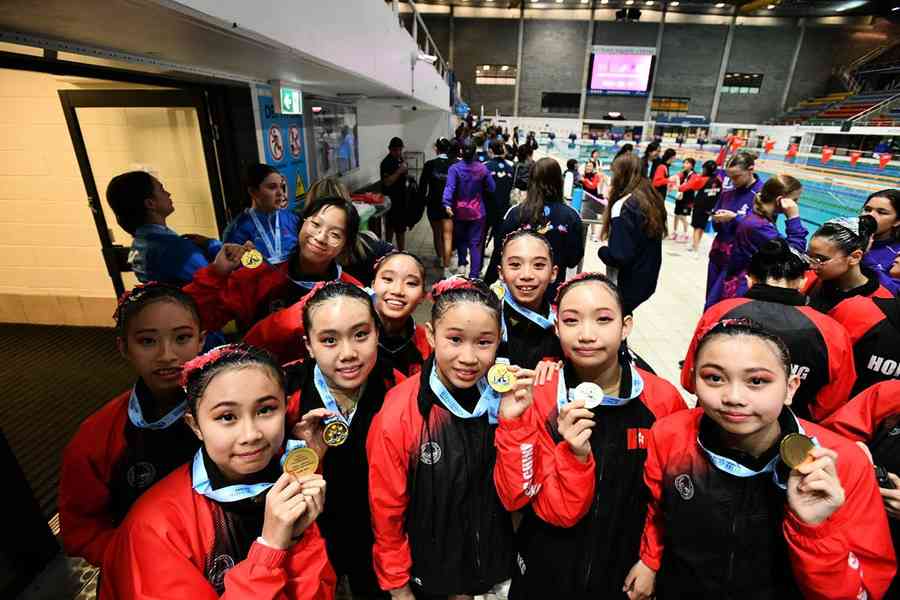 港韻律泳隊澳洲錦標賽奪4金2銅