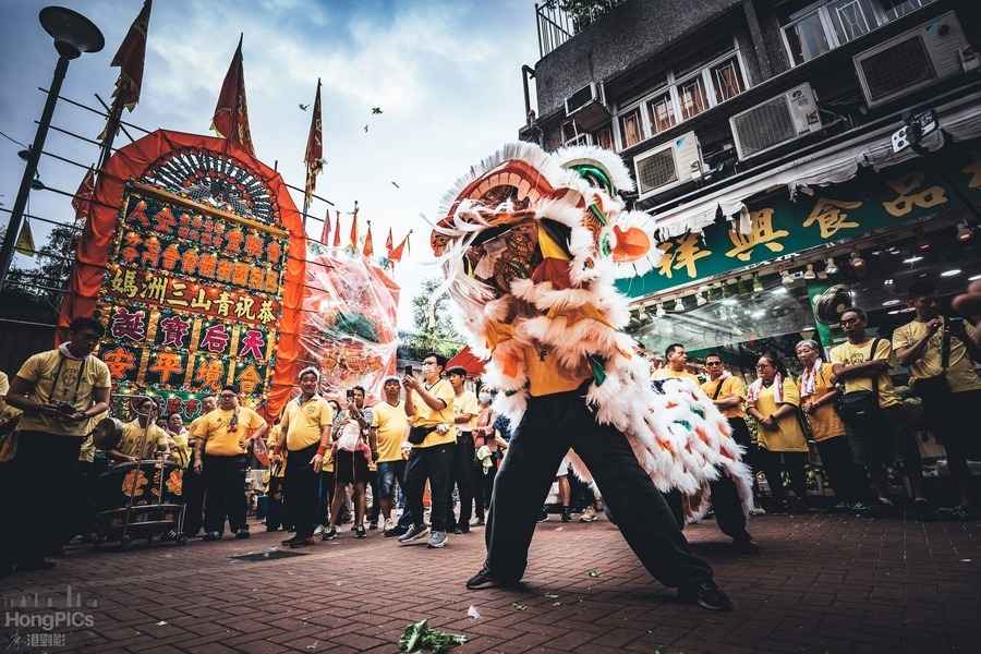 【康港劉影】呂烈國術體育會「三洲媽天后寶誕」醒獅表演