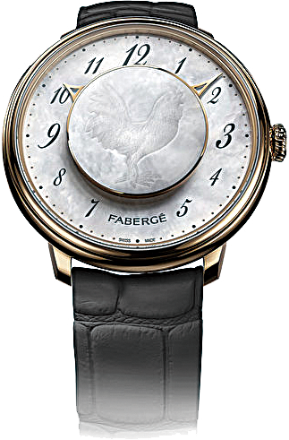 中國新年限量版金雞錶（Lady Levity Rooster）。（Fabergé）