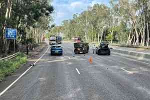 新田公路客貨車巴士相撞 客貨車司機女乘客送院