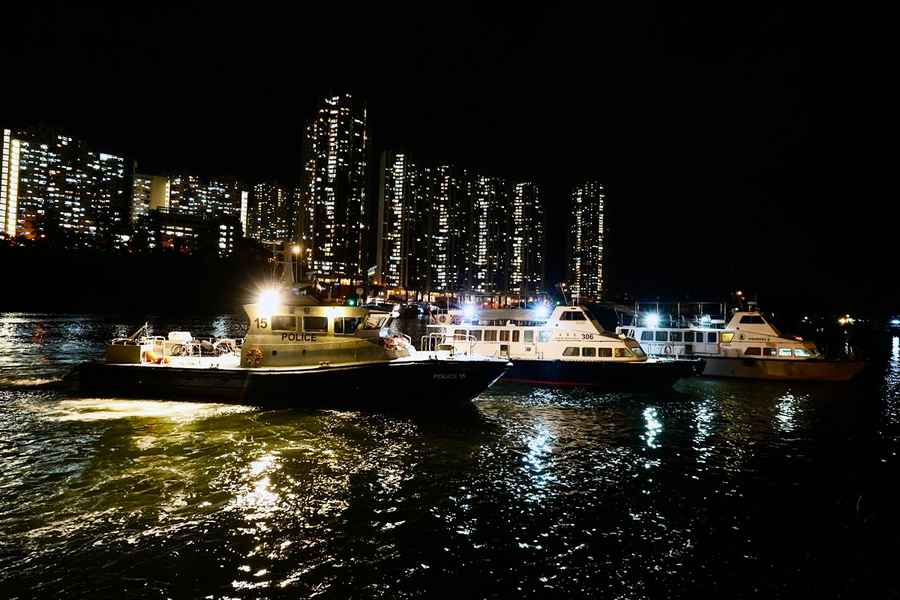 海事處跨部門打擊不當使用光燈及非法捕魚