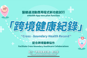 7月15日起試行「醫健通」跨境健康紀錄功能