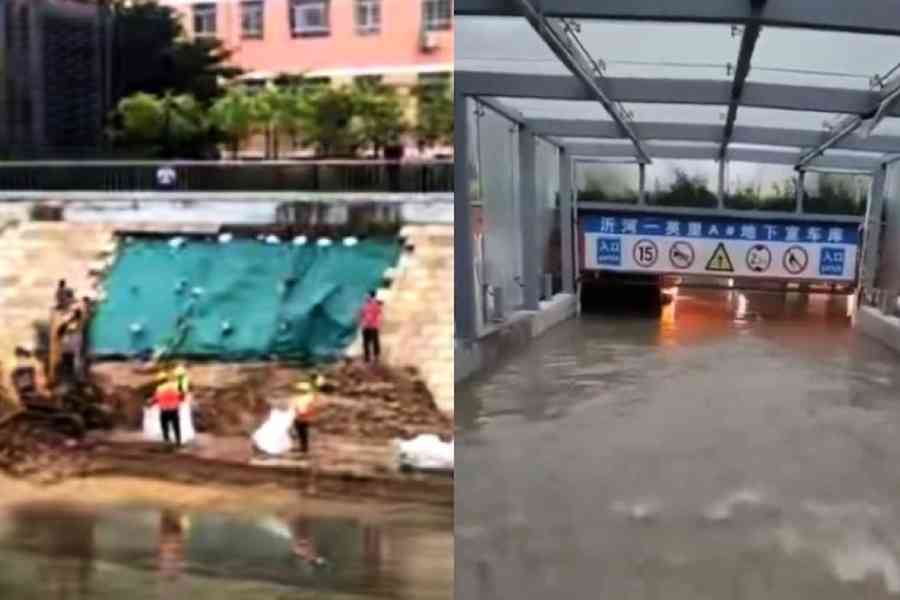 花25億整治剛竣工半年 鄭州金水河道護坡塌方