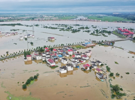 中國九省洪災嚴重  七大水系預計將發生洪水