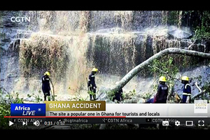 加納景點大樹倒塌 十八人瀑布下游泳被砸死