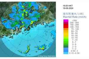 珠江口雷雨區逐漸靠近 未來一兩小時影響本港