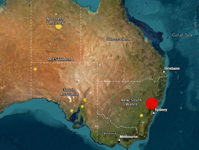 澳洲新南威爾斯東部發生4.8級地震 悉尼有震感