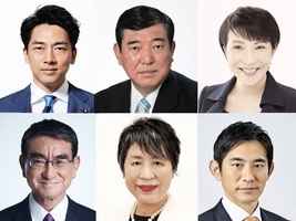 日本自民黨總裁選舉民調 小泉進次郎居首