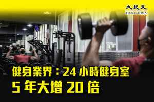 健身業界：24小時健身室5年大增20倍