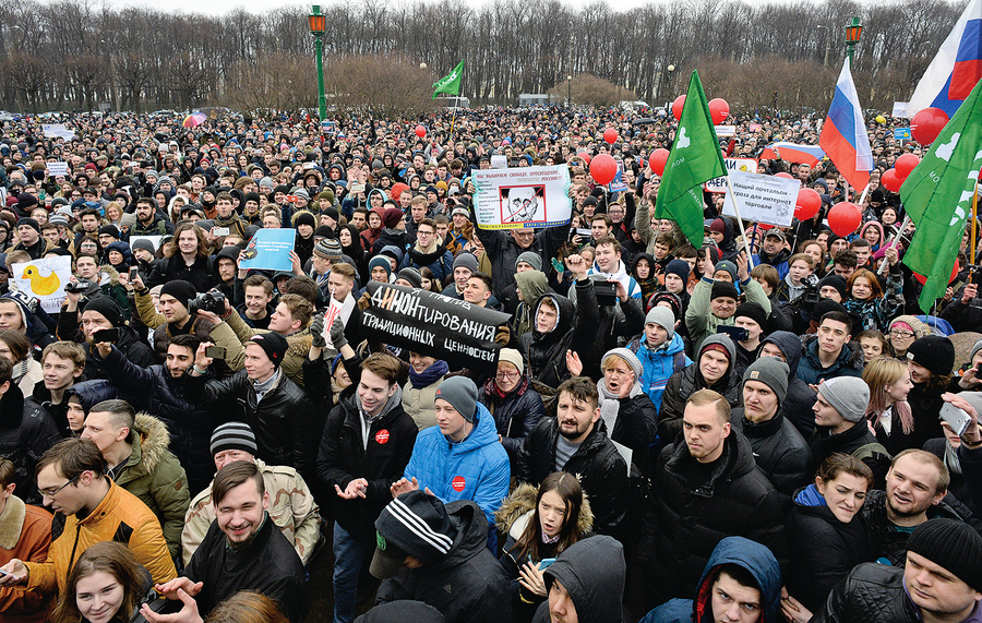 俄全國爆發大規模反腐示威