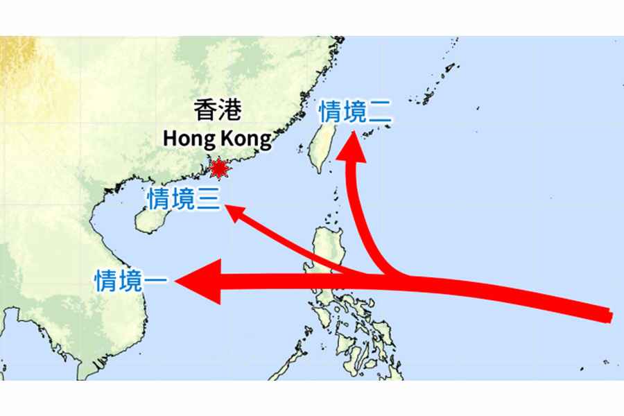 「秋颱」路徑強度存大變數 天文台預測3種情境