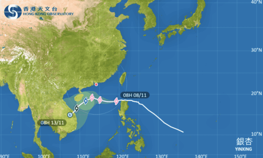 天文台發一號戒備信號 至少維持至明日中午12時（更新）