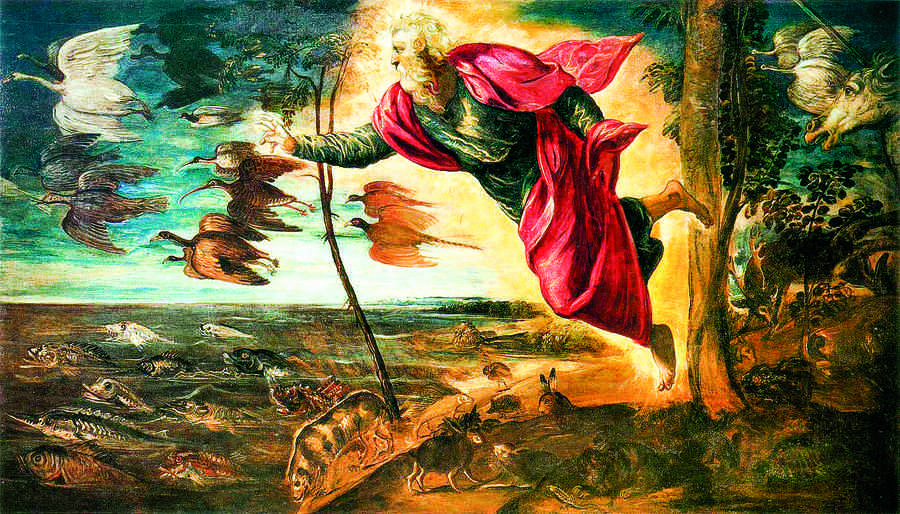 空無世界迸發生機：丁托列托的《創造動物》