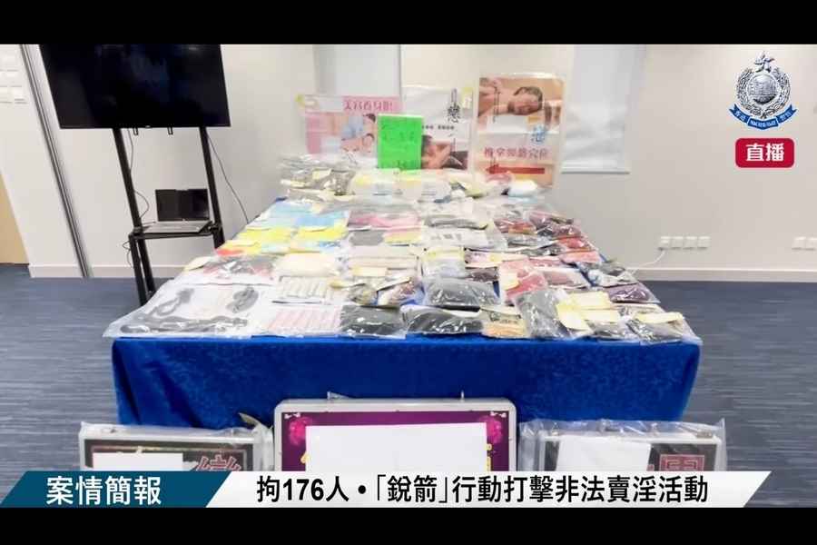 元朗打擊非法賣淫 拘176人最小16歲