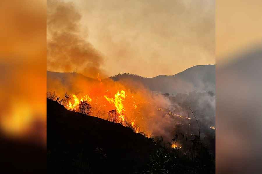 元朗大棠山火燒逾一天後救熄（更新）