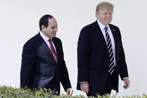 特朗普與埃及總統會面 強調共同打擊伊斯蘭國