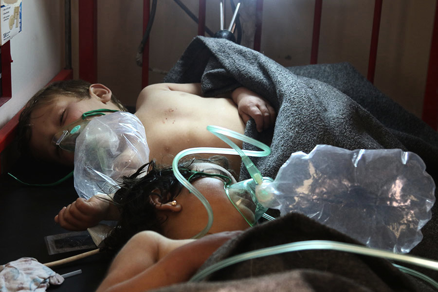 敘利亞毒氣襲擊 數百死傷包括兒童