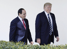 特朗普會晤埃及總統強調共同打擊IS