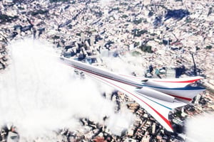 NASA研製安靜型超音速客機 外型如摺紙玩具
